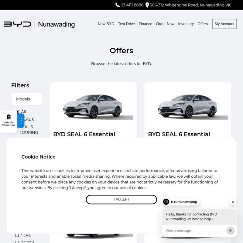BYD Vehicles - 0.99% p.a. Finance or ,000 Cashback