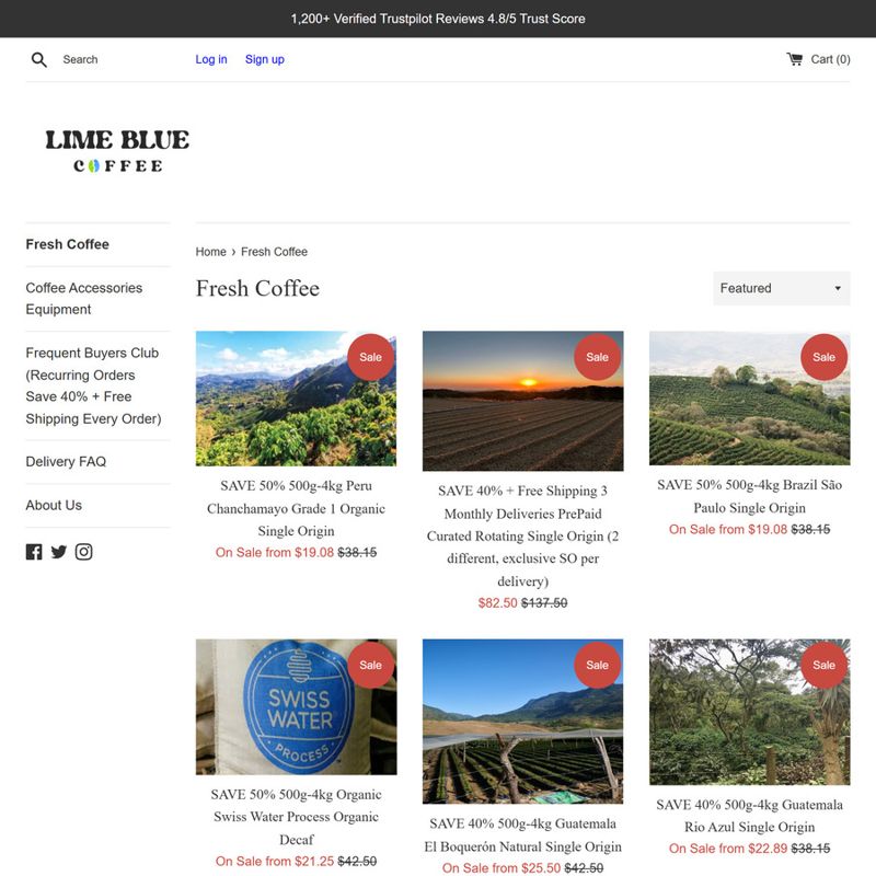 Specialty Coffee 1kg | Lime Blue