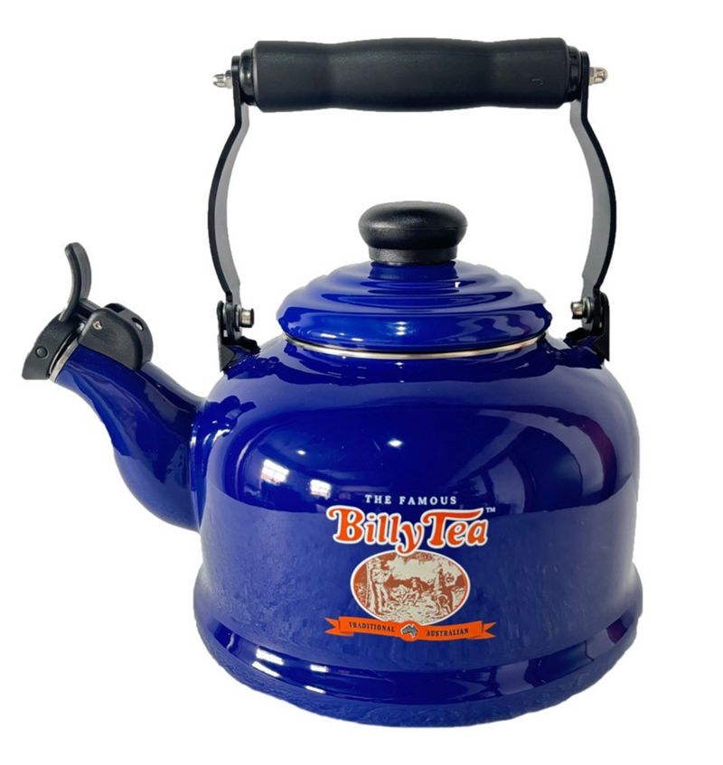 Rojo Billy Enamel Whistling Kettle 2.1L - Blue