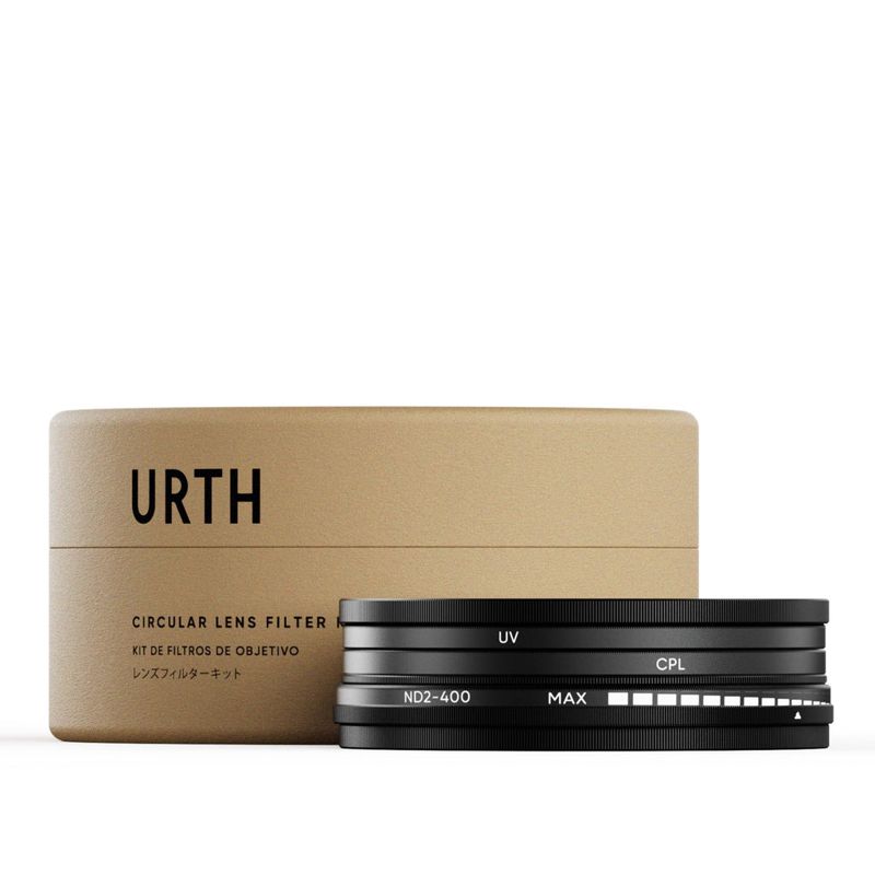 Urth 82mm UV, Circular Polarizing (CPL), ND2-400 Lens Filter Kit
