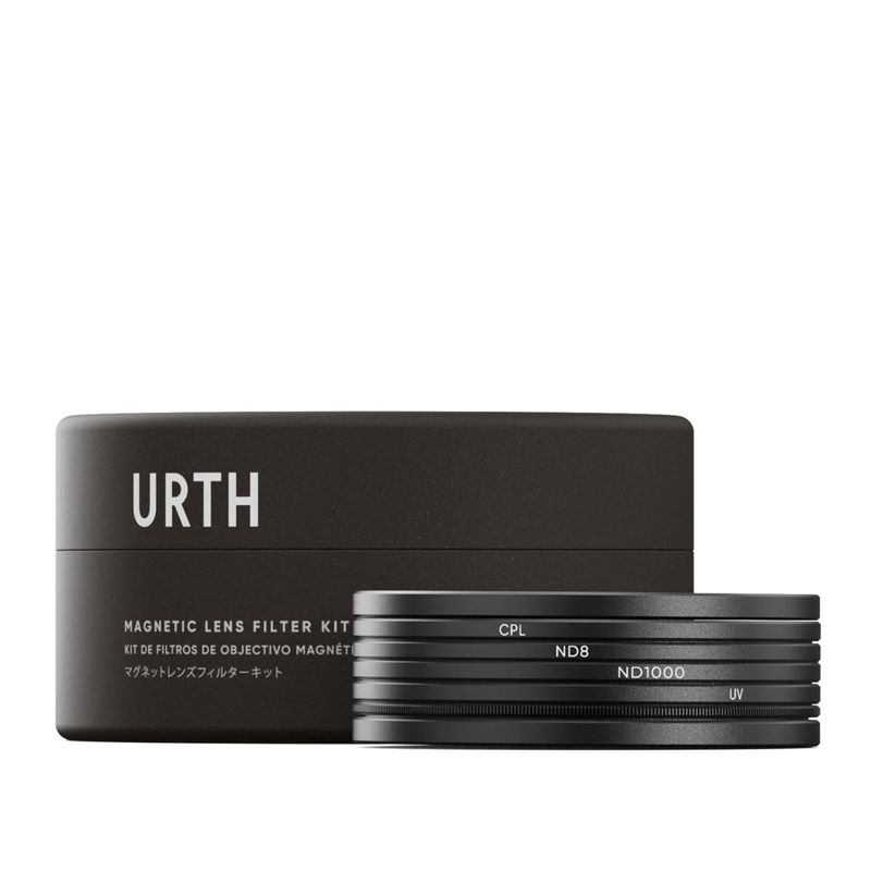 Urth 72mm Magnetic UV, Circular Polarizing (CPL), ND8, ND1000 Lens Filter Kit (Plus+)
