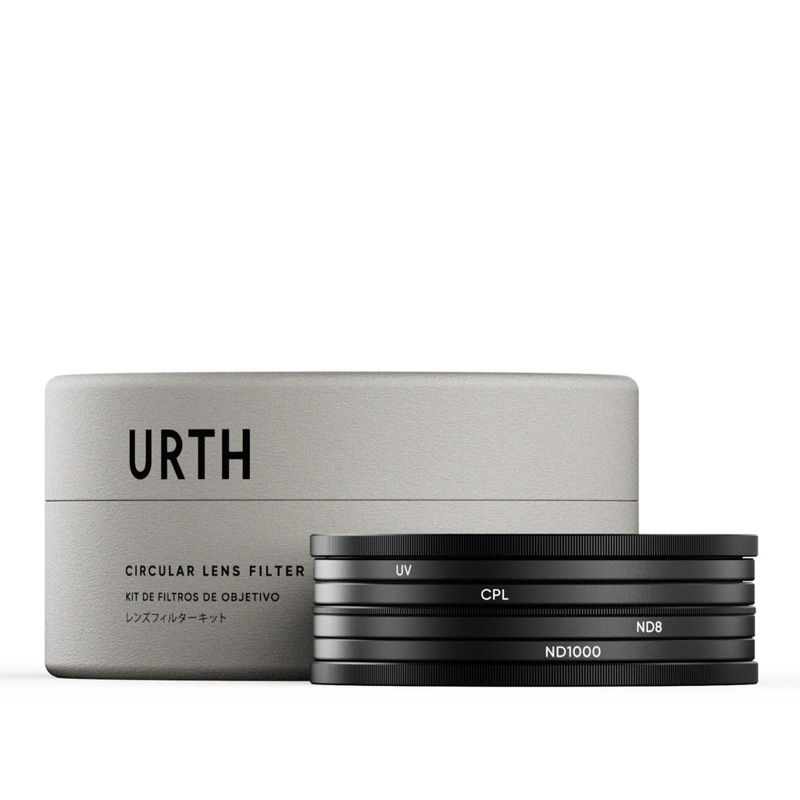 Urth 55mm UV, Circular Polarizing (CPL), ND8, ND1000 Lens Filter Kit (Plus+)