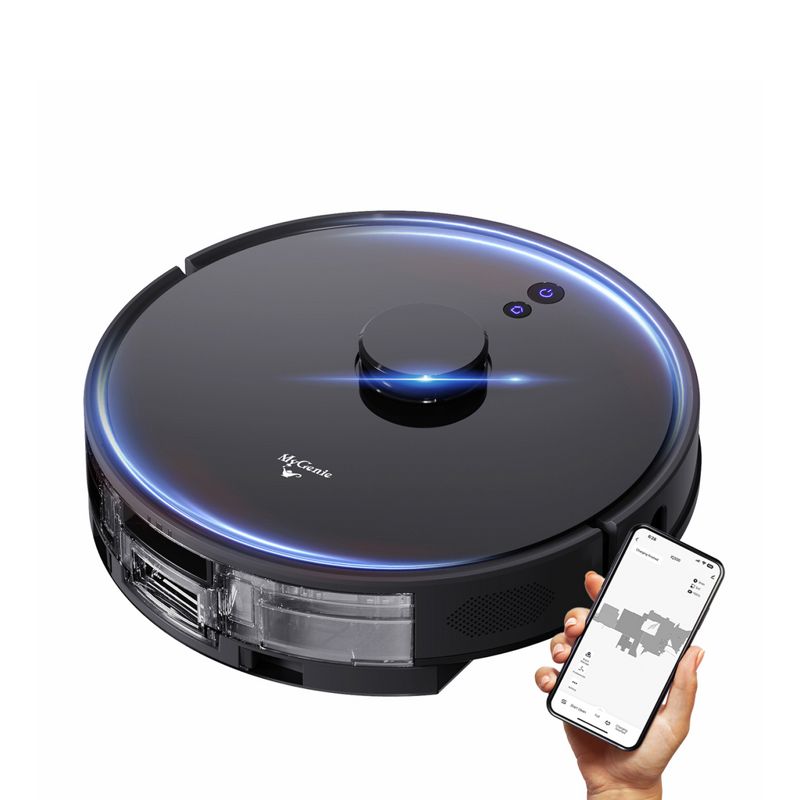 Mygenie Laser Sonic Ai Robotic Vacuum (Black)