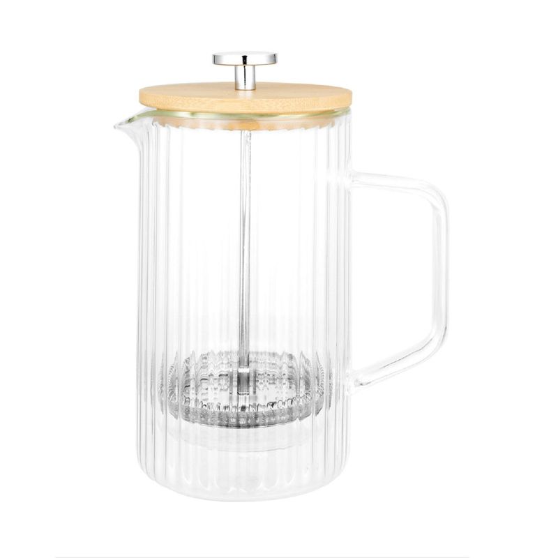Avanti Rigato Double Wall Coffee Plunger - 1 Litre / 8 Cup