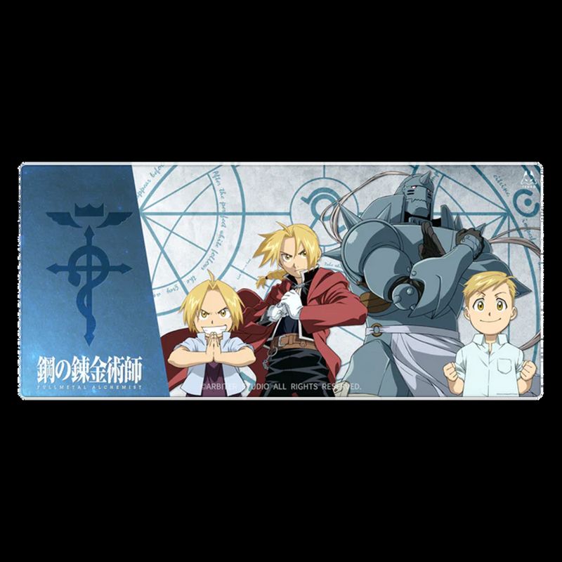 ARBITER STUDIO FMA BROTHERHOOD XL 900x400mm Cloth Mousepad (Chibi Alcehmists)