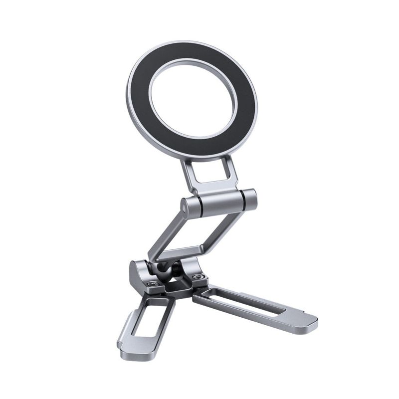 Leofoto PS-5 Magnetic Foldable Phone Stand - Silver
