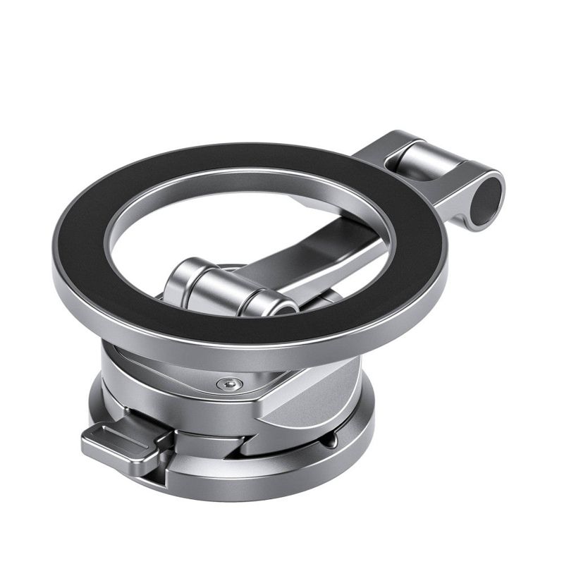 Leofoto PM-02 Magnetic Quick Car Mount with Arca Plate for Mobile Phones - Silver