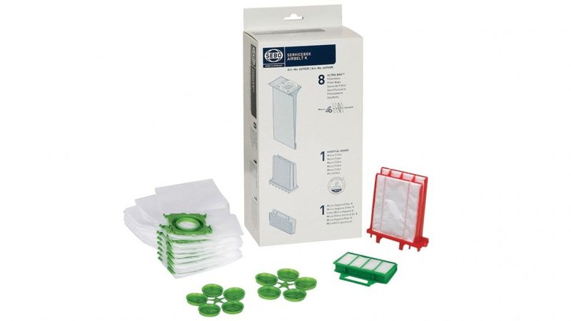Sebo Vacuum Service Kit 8 Pack Bags Motor Filter & Hepa Filter Kit (6695ER)