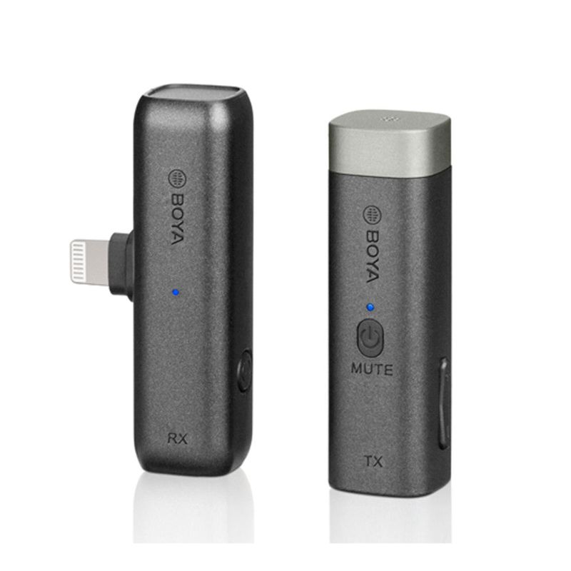 BOYA BY-WM3D 2.4GHz Wireless Microphone System with Lightning Adapter
