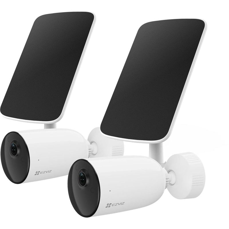 EzViz CB3 2K Security Camera with Solar Panels (2 Pack)