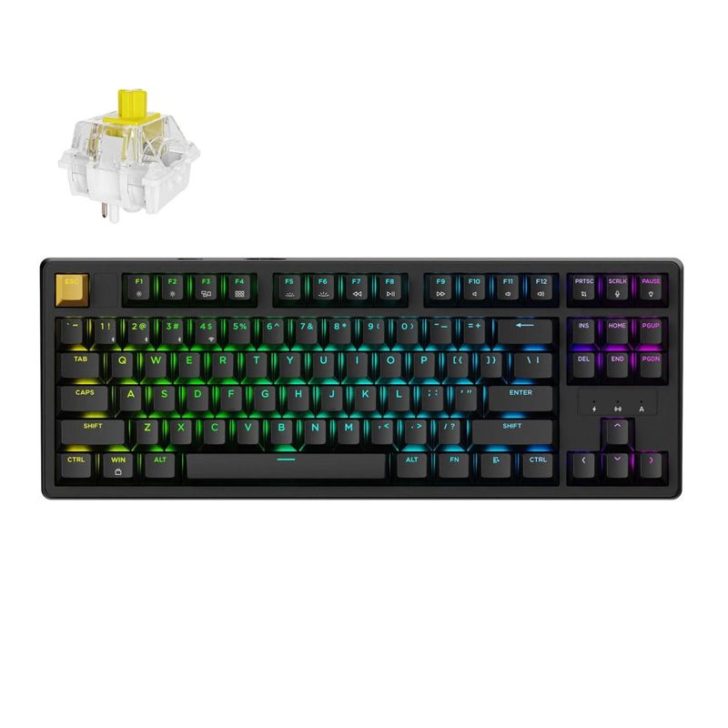 Keychron J4 QMK Wireless Mechanical Keyboard RGB Super Switch Hot-Swappable Banana Switch (White)