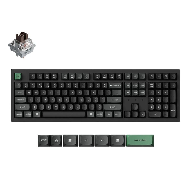 Keychron K10 Ultra 8K Wireless Custom Mechanical Keyboard - Apex Brown Switch (White)
