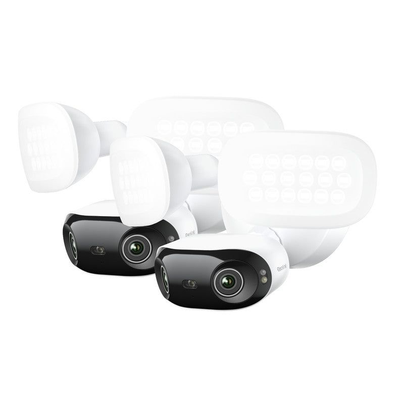 Reolink PoE Security Camera Elite Pro Floodlight PoE 16MP 180° Dual Lens 2 pack