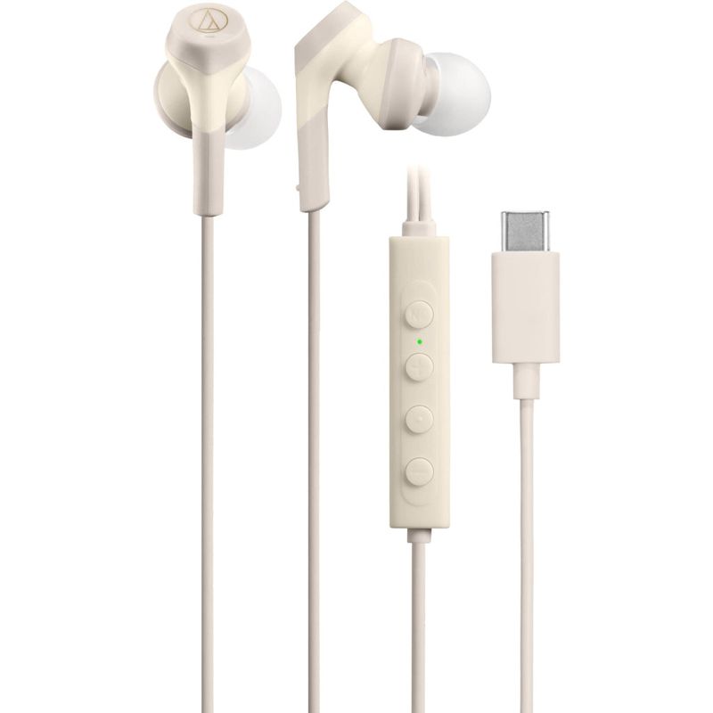 Audio-Technica USB-C Wired Noise Cancelling In-Ear Headphones (Black)
