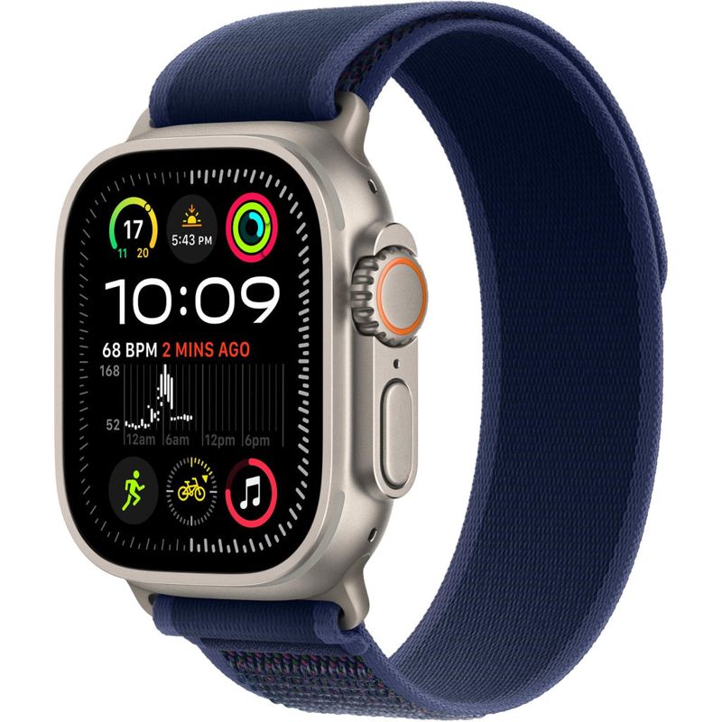 Apple Watch Ultra 2 49mm Natural Titanium Case GPS + Cellular Trail Loop (Blue) [M/L]