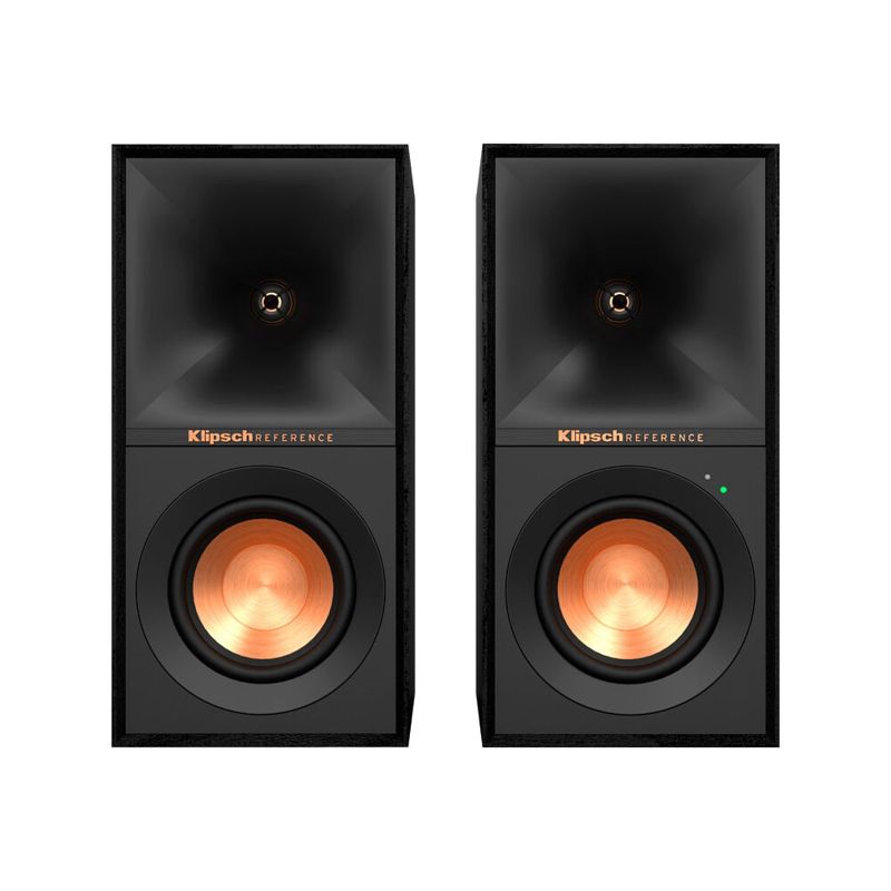 Klipsch R-40PM Powered Wireless Bluetooth Bookshelf 70W Speakers (2x) Black