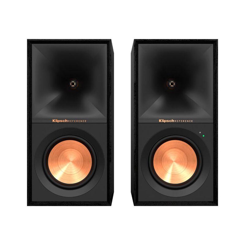 Klipsch R-50PM Powered Wireless Bluetooth Bookshelf 120W Speakers 2x (Black)