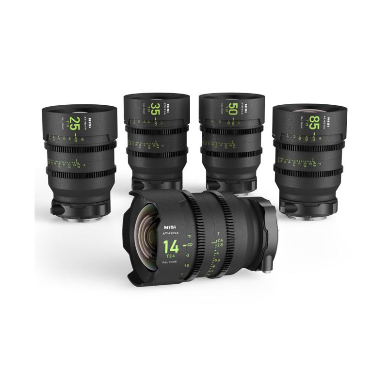 NiSi ATHENA PRIME Full Frame Cinema Lens Kit with 5 Lenses (E Mount)
