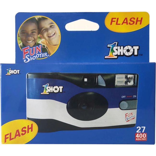 1 Shot FS72 Fun Shooter Single Use Camera 27 Exposure with Flash - 20 Pack