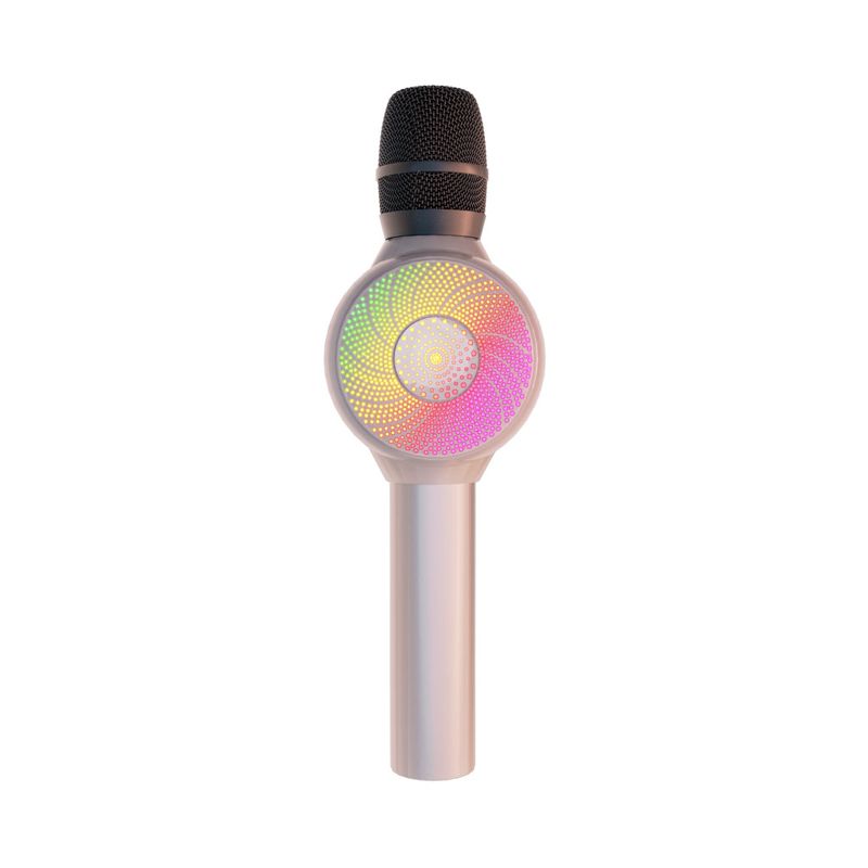 Laser LED Karaoke Microphone (Rose Gold)