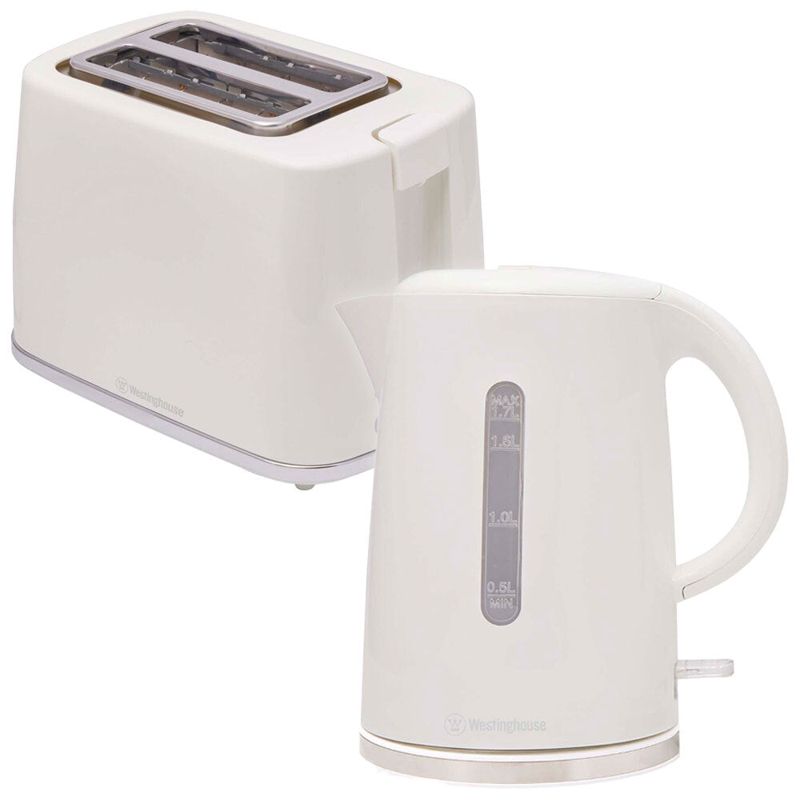 Westinghouse Kettle & Toaster Set - White
