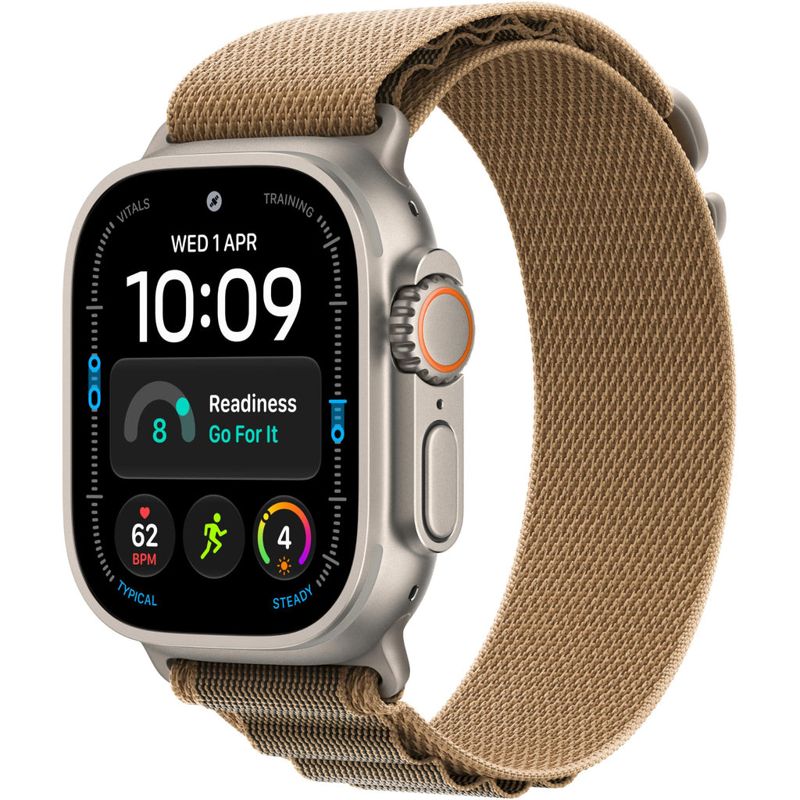 Apple Watch Ultra 4 49mm Natural Titanium Case GPS + Cellular Alpine Loop (L) [Desert]