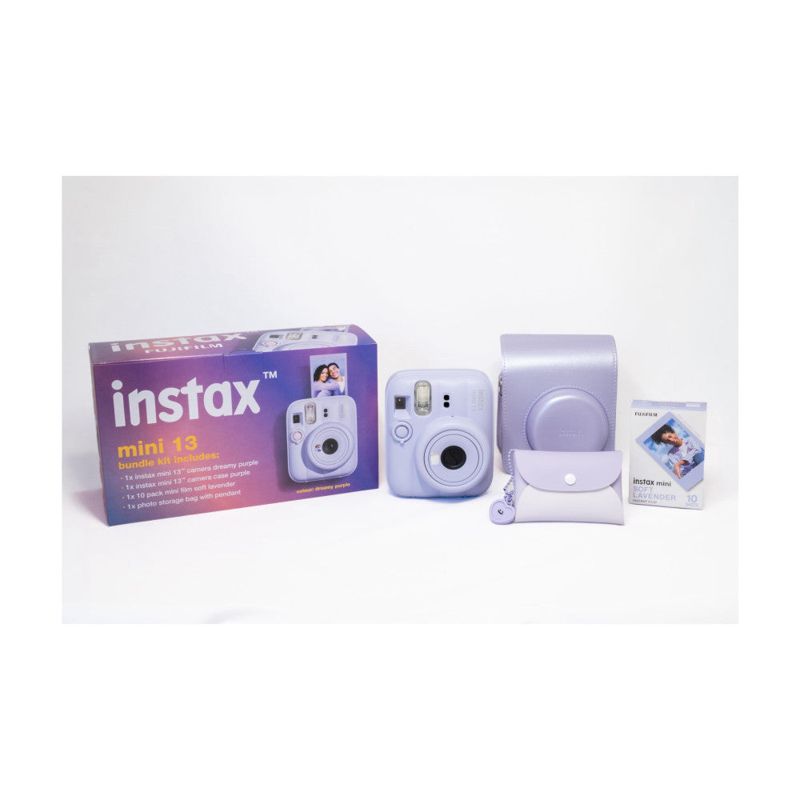 Fujifilm Instax Mini 13 Camera Bundle with Film & Case - Purple