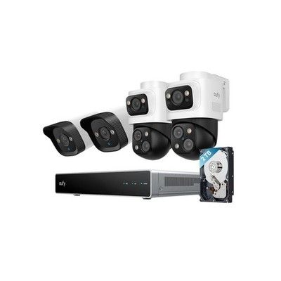 eufy S4 NVR POE 24/7 Security System [2 x PTZ + 2 x Turret Cameras]