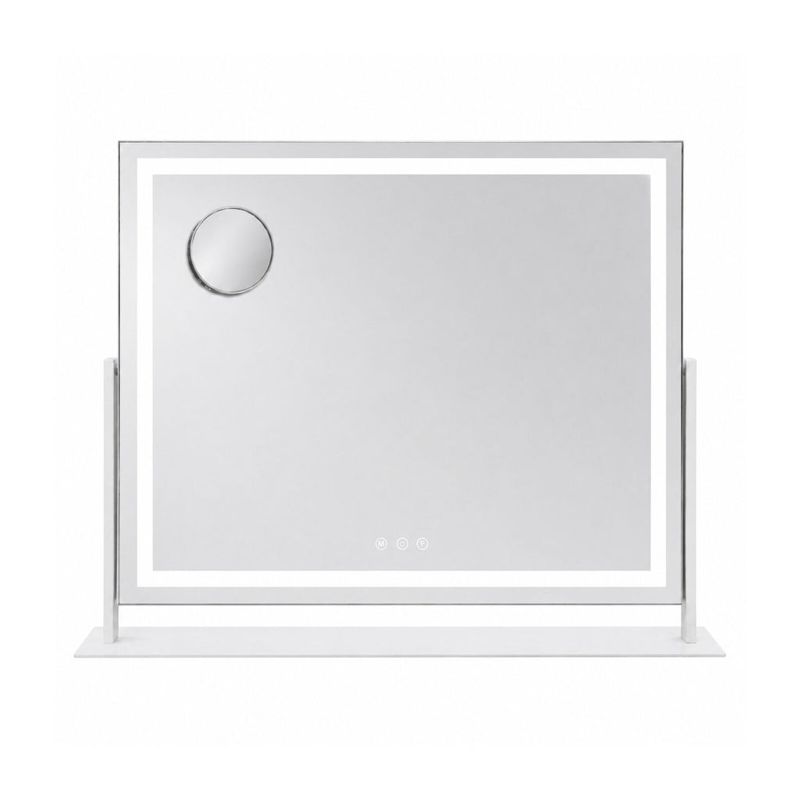 Lenoxx LED Makeup Mirror 64cm x 50.3cm with Adjustable Brightness & Magnifying Mirror