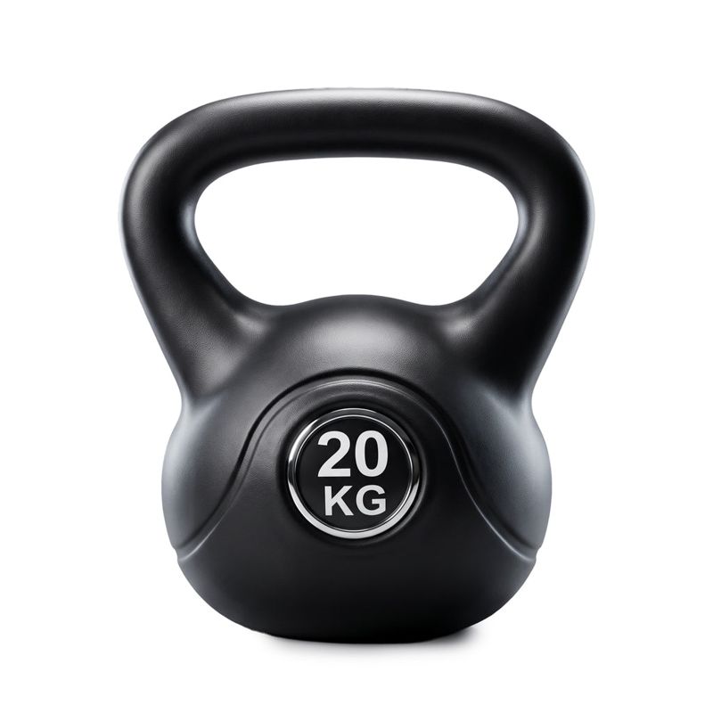 Everfit 20kg Kettlebell Weights Strength Training with Anti-slip Carry Handle & Stable Base Gym Home