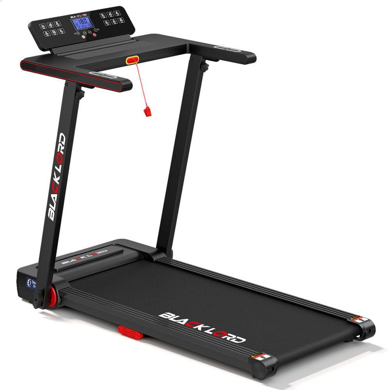 BLACK LORD Treadmill Electric Walking Pad Fully Foldable with Desktop 450mm Belt (Black)