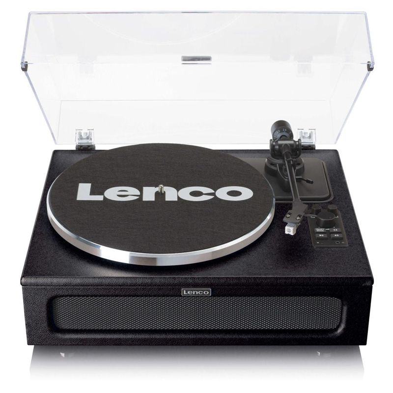 Lenco LS-430 Turntable/Record Player w/ 4 Built-In 15W/10W Speakers - Black