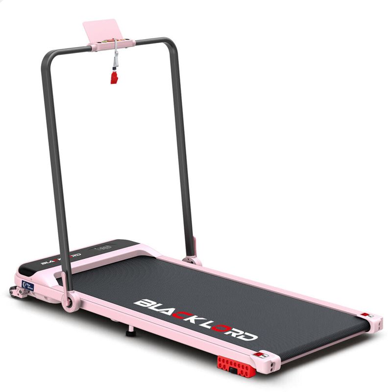 BLACK LORD Treadmill Electric Walking Pad Home Office Incline Foldable (Pink)