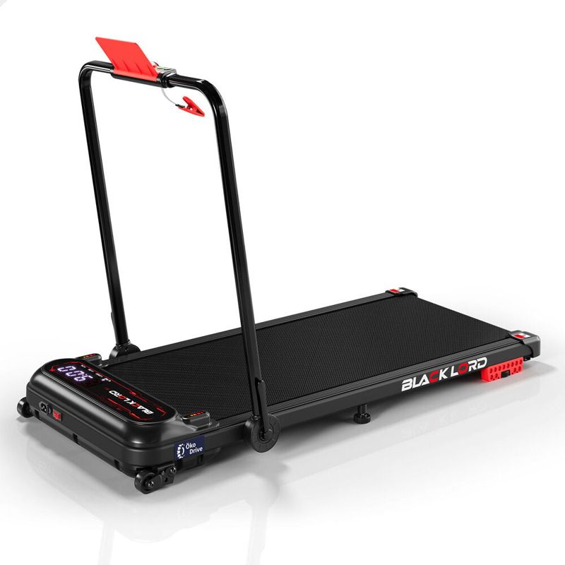 BLACK LORD Treadmill Electric Walking Pad Incline Shock Absorbers Foldable (Pink)