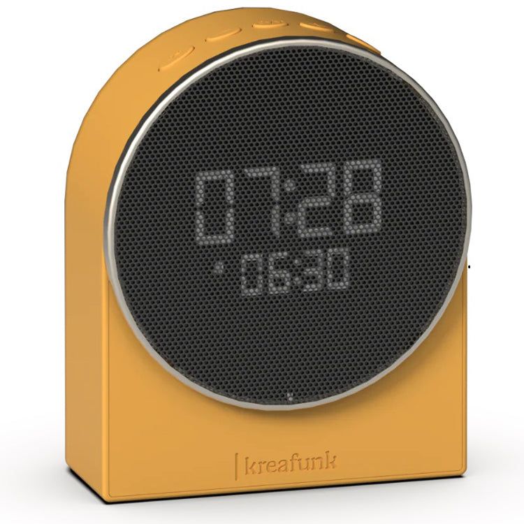 Kreafunk Ivy Alarm Clock with Bluetooth Speaker (Mango Burst)