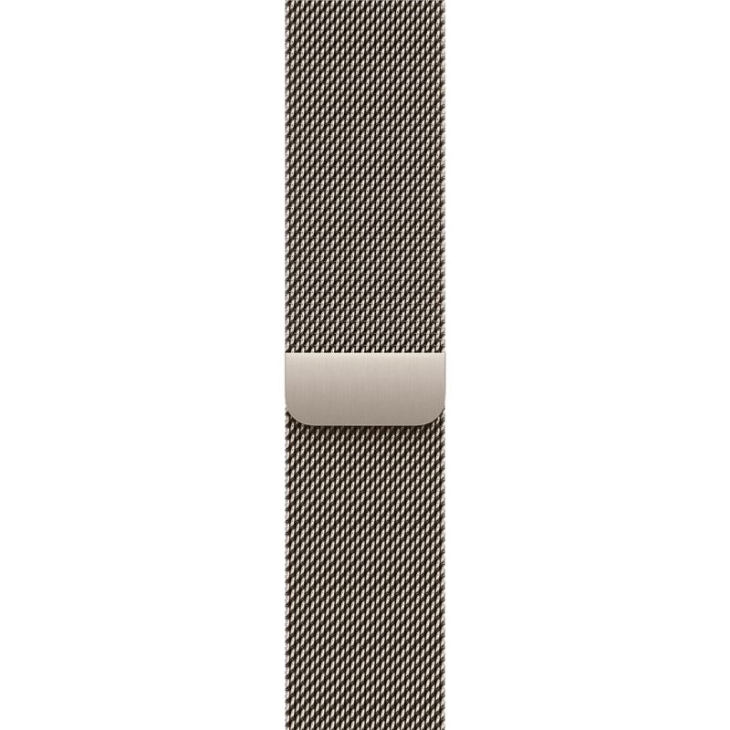 Apple Watch 49mm Natural Titanium Milanese Loop [Large]