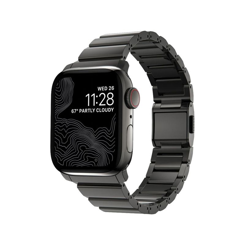 NOMAD Steel Band for Apple Watch 38-41mm (Graphite Hardware)