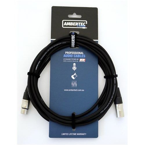 Ambertec Cables Microphone cable 10m REAN XLR M-F
