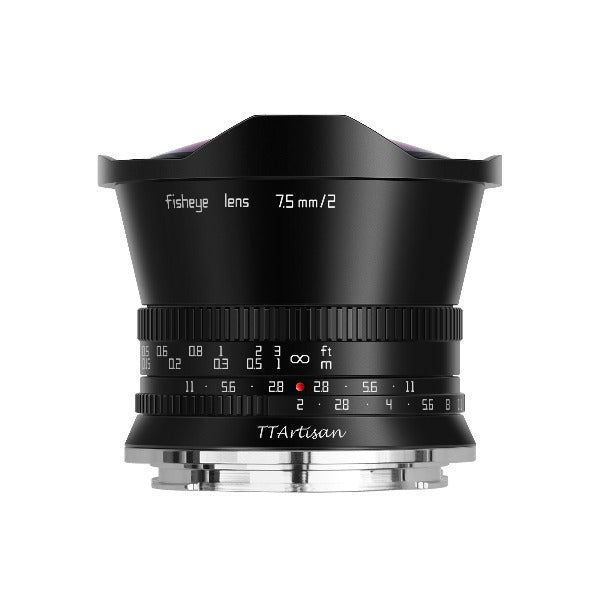TTArtisan 7.5mm f/2 Fisheye Sony E Mount Lens (APS-C) Black