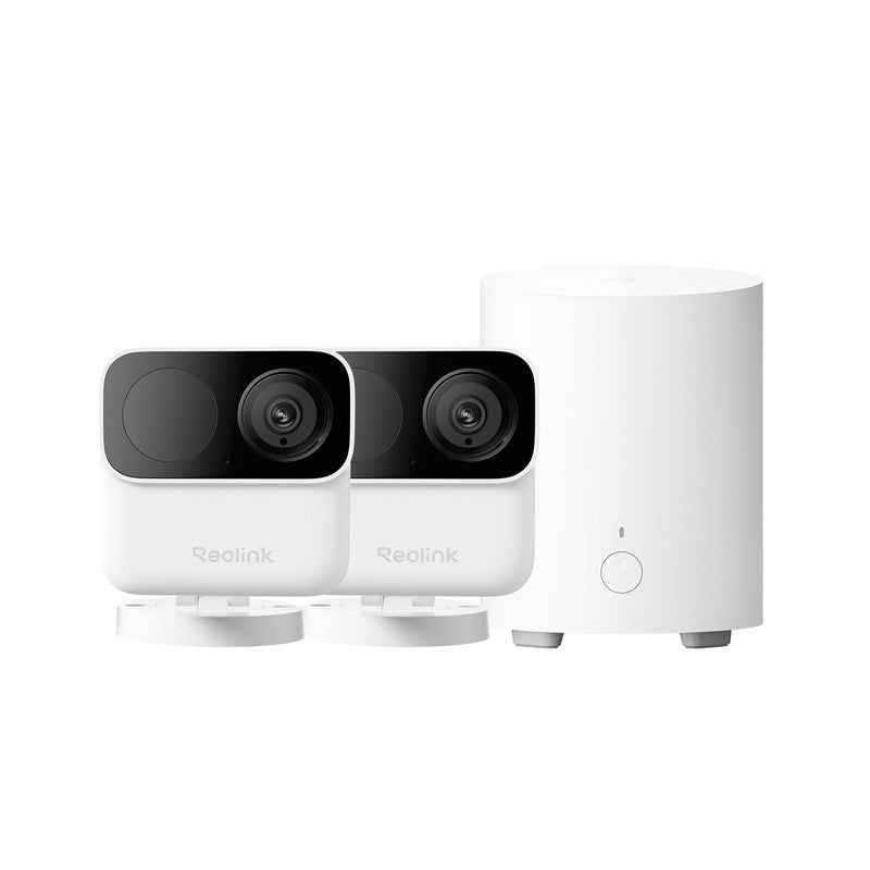 Reolink Home Hub Mini with 2X Argus MagiCam Security Cameras Kits Magnetic Mount