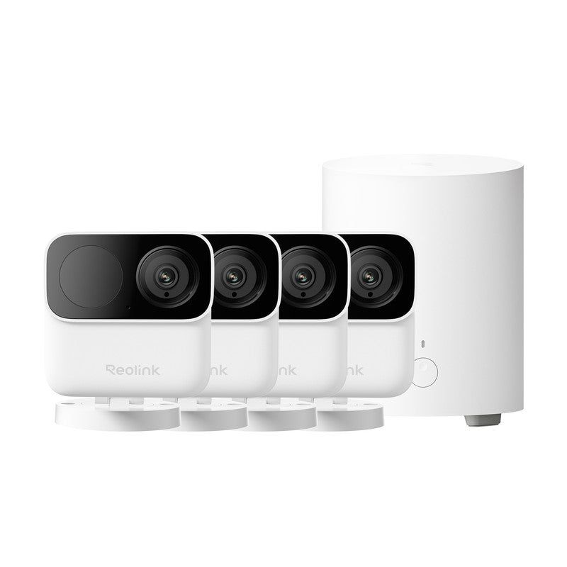 Reolink Home Hub Mini with 4X Argus MagiCam Security Cameras Kits Magnetic Mount