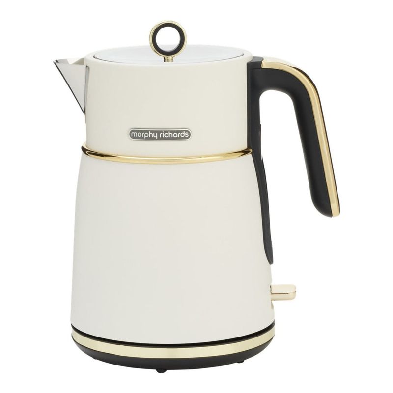 Morphy Richards Signature 1.5 L Electric Kettle Rapid Boil Soft Gold Matte White