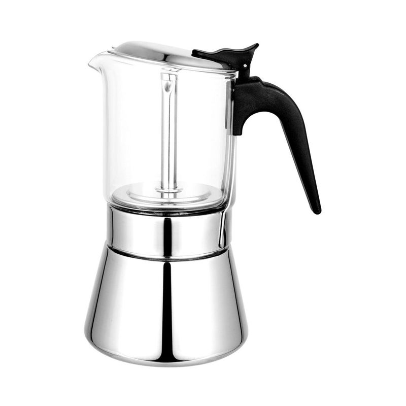 Avanti Como Espresso Maker - 3 Cup - Silver | Stovetop Percolator | Como
